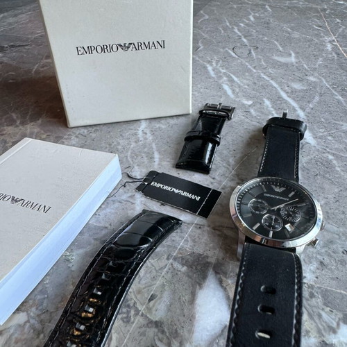 Emporio Armani men's watch AR2447 like new, black