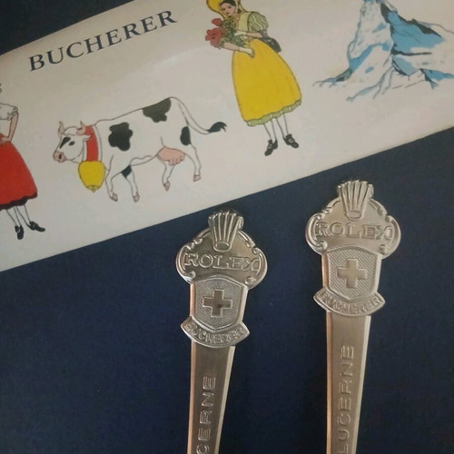 Rolex Bucherer Lucerne collectible spoons new, set of 2