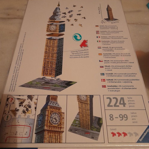 3-D Big Ben Puzzle by Ravensburger new