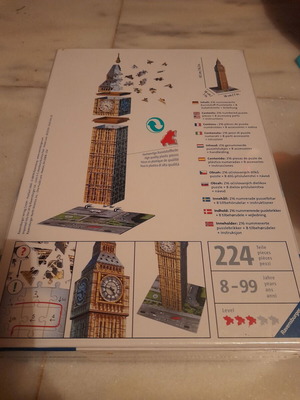 3-D Big Ben Puzzle by Ravensburger new