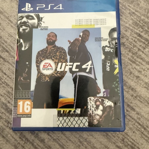 UFC 4 PS4 game in moderate condition