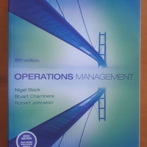 Operations Management 5th Edition like new