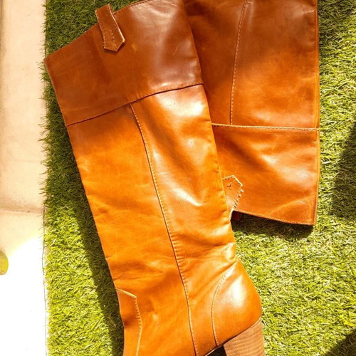 Stradivarius boots used, brown, size 39, comfortable heel
