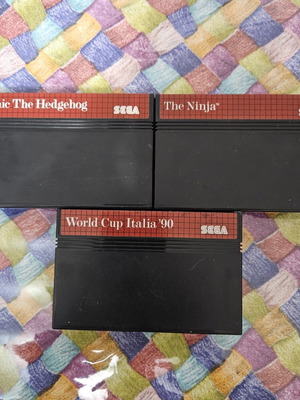 Sega Master System παιχνίδια σαν καινούργιο, σετ 3 κασέτες