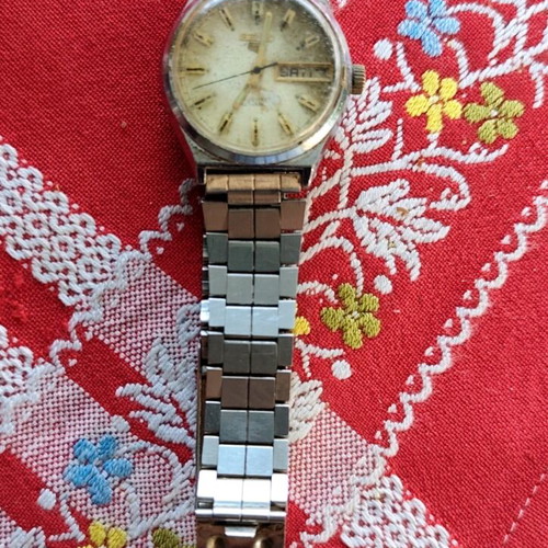 Seiko 5 Automatic Watch 1970 used, gray