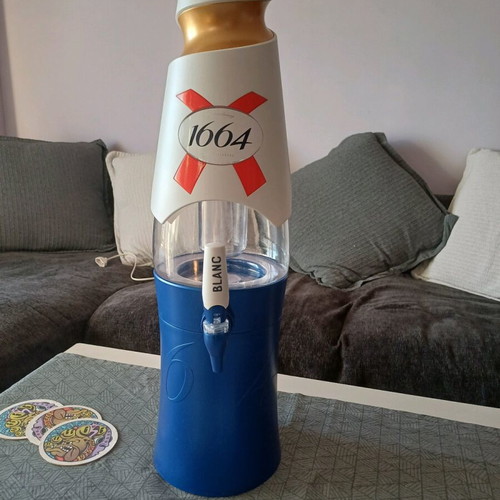 Collectible beer dispenser with internal LED lighting new