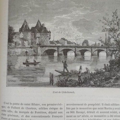 1881 Vienna engravings from Malte-Brun era book 32 pages
