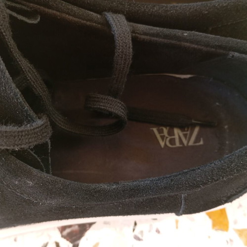 Zara men's casual shoes, navy blue, suede, size 44