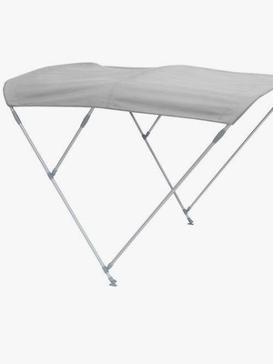 Eval Aluminum Folding Boat Bimini 210x170x130cm Like New, Gray