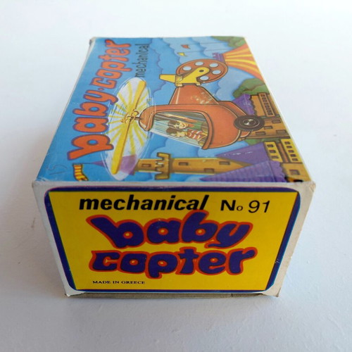 Wind-up Helicopter Toy 1960s Priftis New
