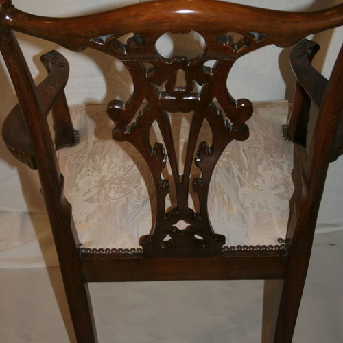 Chippendale dining set 19th century used, French walnut