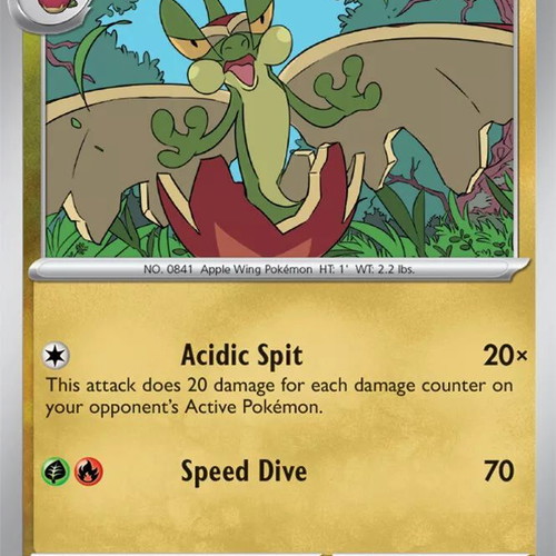 Pokemon Flapple collectible card new