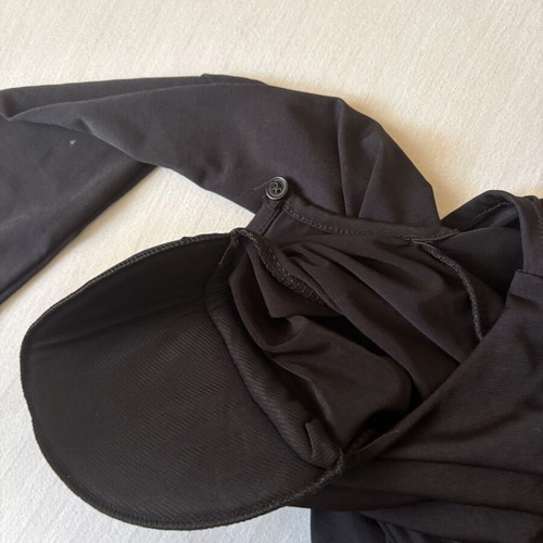 Dress with shoulder pads like new, black, size M