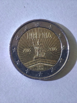 2 Euro Coin like new, Centenary of the Easter Rising 1916-2016