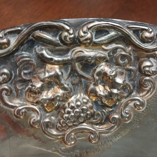 Set of 3 vintage silver-plated fondue dishes