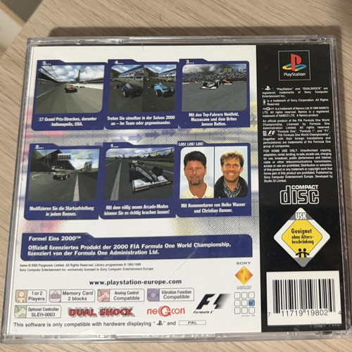 Formel Eins 2000 PS1 game used, German PAL edition