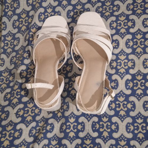 Parex women's sandals used size 40 white