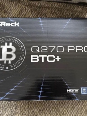 Asrock Q270 Pro BTC+ New motherboard for Intel 6th and 7th generation