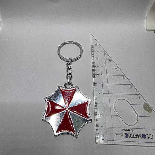 Metal Umbrella Corporation keychain new, Resident Evil logo