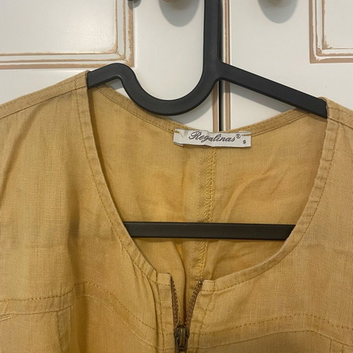 Jumpsuit Regalinas used, linen mustard, size S