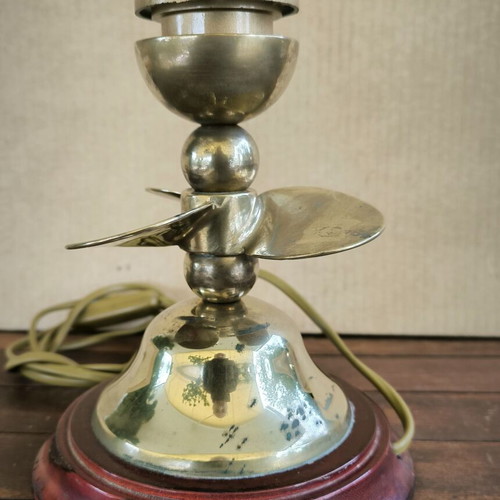 Bronze table nautical lamp ''Propeller'' used