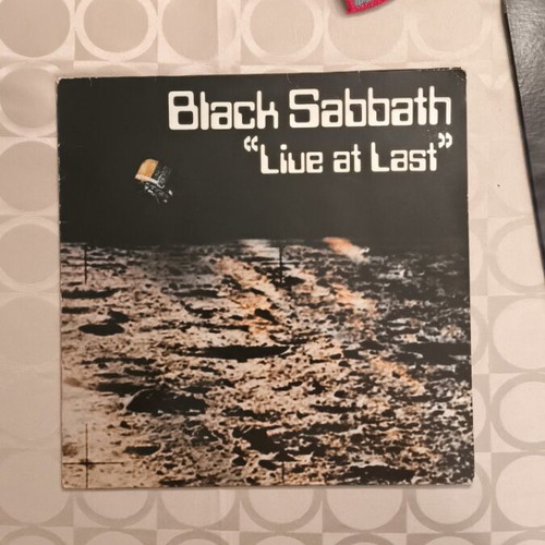 Black Sabbath vinyl records used, Live at Last and Sabotage