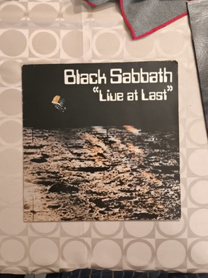 Black Sabbath vinyl records used, Live at Last and Sabotage