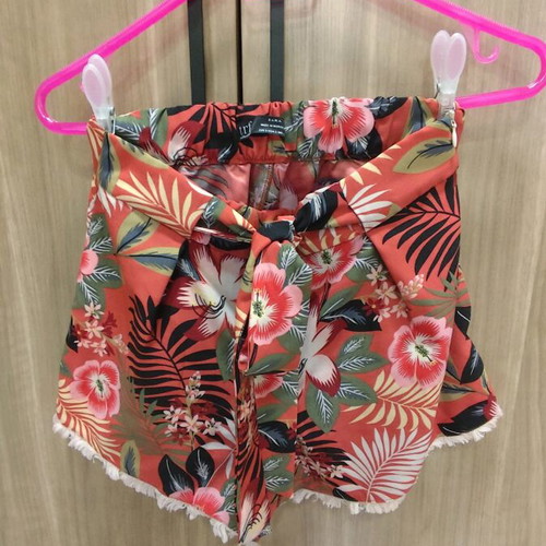 Zara shorts like new, green and orange, size S