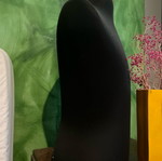 Sewing mannequin like new with black fabric cover and wooden detail