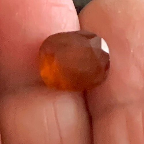 Natural Hessonite 8.08 cts yellowish brown with certificate
