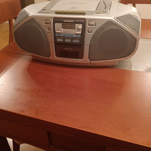 Aiwa radio CD tape player used