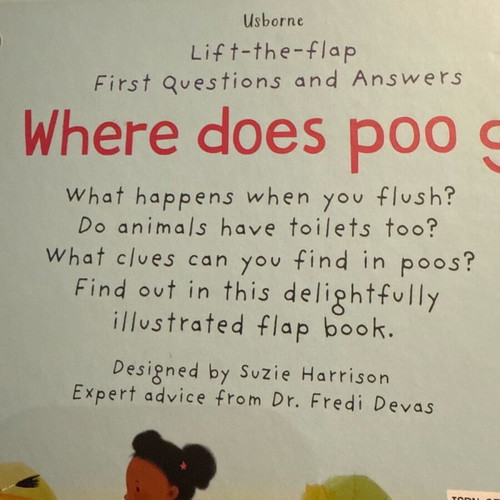 First Questions and Answers: Where Does Poo Go? new children's book in English