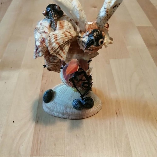 Handmade decorative seashell birds new