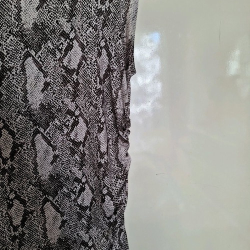 Snake print dress H&M like new, gray and beige, size XL