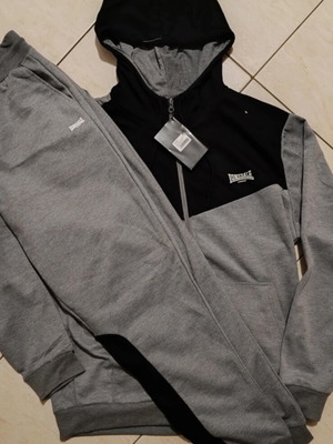 Lonsdale φόρμα καινούργια XXL, κατάλληλη για XL, μαύρο και γκρι