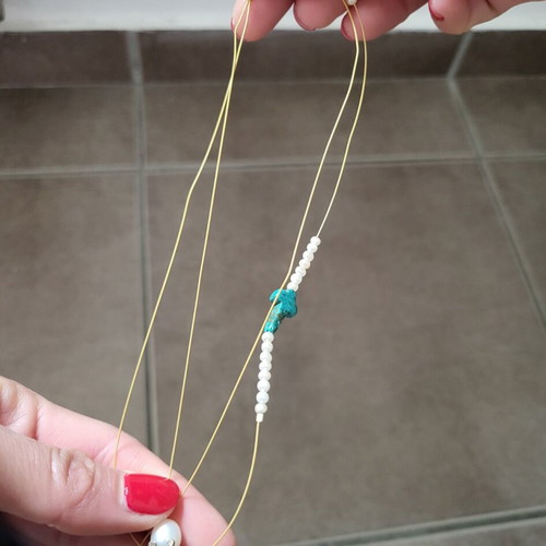 Necklaces like new, set of 4 with stones and cross