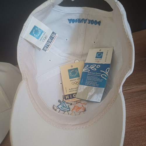 Olympic Games 2004 souvenir caps set like new, adult and child sizes