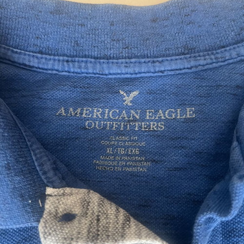 American Eagle Polo T-shirt used, blue, XL