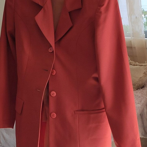 Orange suit and pants used, size 46