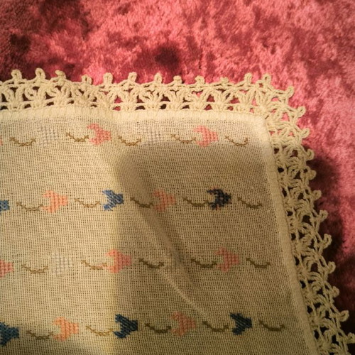 Handmade embroidered needlework