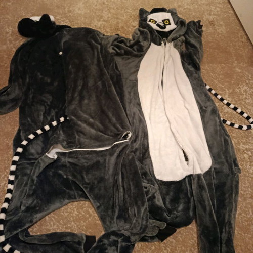 Adult lemur costumes like new, pack of two