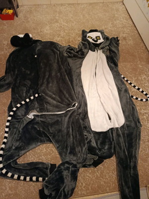 Adult lemur costumes like new, pack of two