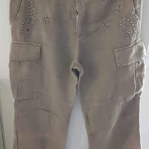 Pants used khaki with studs