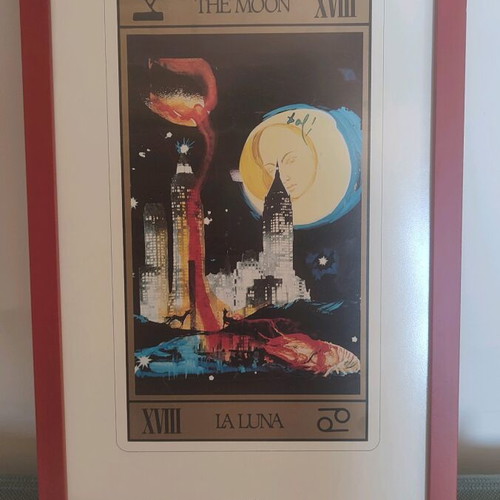 Salvador Dali painting copy used in handmade frame
