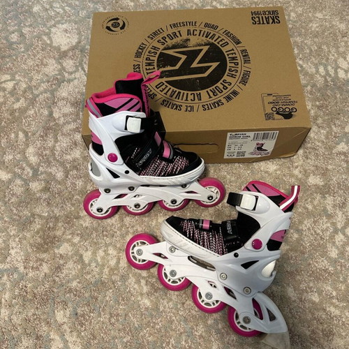 Tempish Gokid roller skates like new, size 33-36