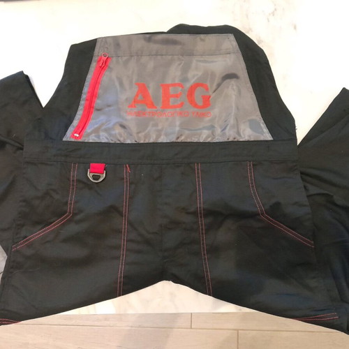 Fageo/AEG cotton work overall new with suspenders