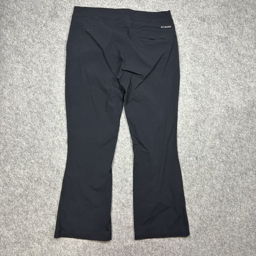 Columbia Black Flare Pants Size 12 Short Y2K Retro Bootcut Sportswear used