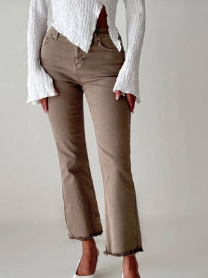 Trendyol jeans new, beige brown, size XS
