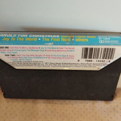 The Norman Luboff Choir Carols for Christmas cassette like new