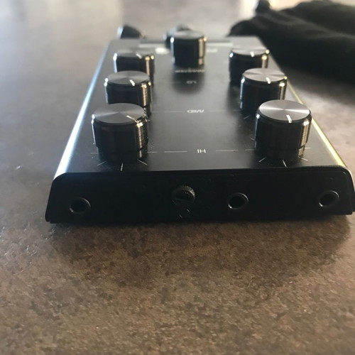 Pokket mixer used, portable 2-channel with crossfader